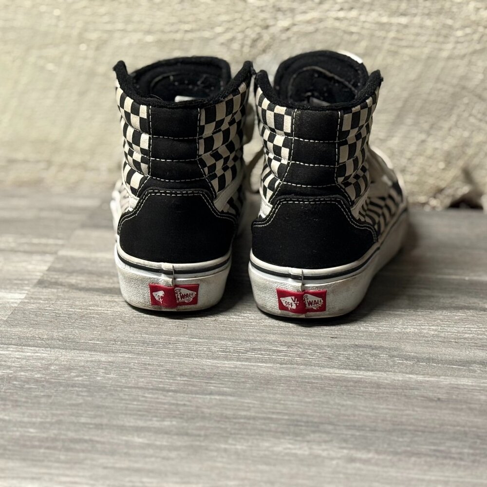 Checkered High Top Platform Vans - image 3